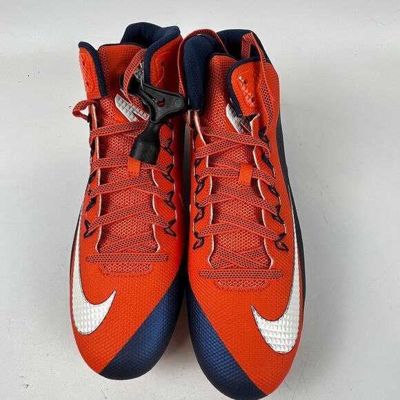 Nike Alpha Pro Football Cleats Men\'s‎ Size 15 Orange Blue Lace Up - 742766-810 main image 6